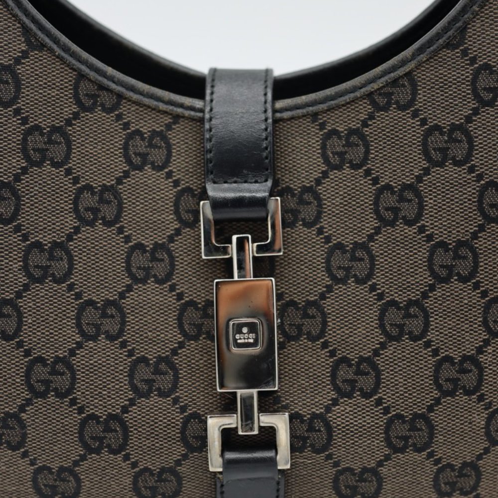 Gucci Structured Jackie Monogram Canvas‎ Handbag - Picture 6 of 14